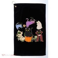 Funny Cute Halloween Costume Cats Kitties Golf Towel thumb 0
