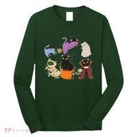 Funny Cute Halloween Costume Cats Kitties Long Sleeve Shirt thumb 0