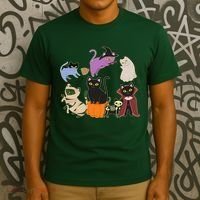 Funny Cute Halloween Costume Cats Kitties T-Shirt thumb 3