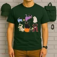 Funny Cute Halloween Costume Cats Kitties T-Shirt thumb 6