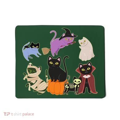 Funny Cute Halloween Costume Cats Kitties Mousepad