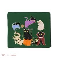 Funny Cute Halloween Costume Cats Kitties Mousepad thumb 0