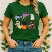 Funny Cute Halloween Costume Cats Kitties Women's T-Shirt thumb 2