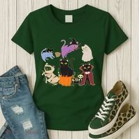 Funny Cute Halloween Costume Cats Kitties Women's T-Shirt thumb 3