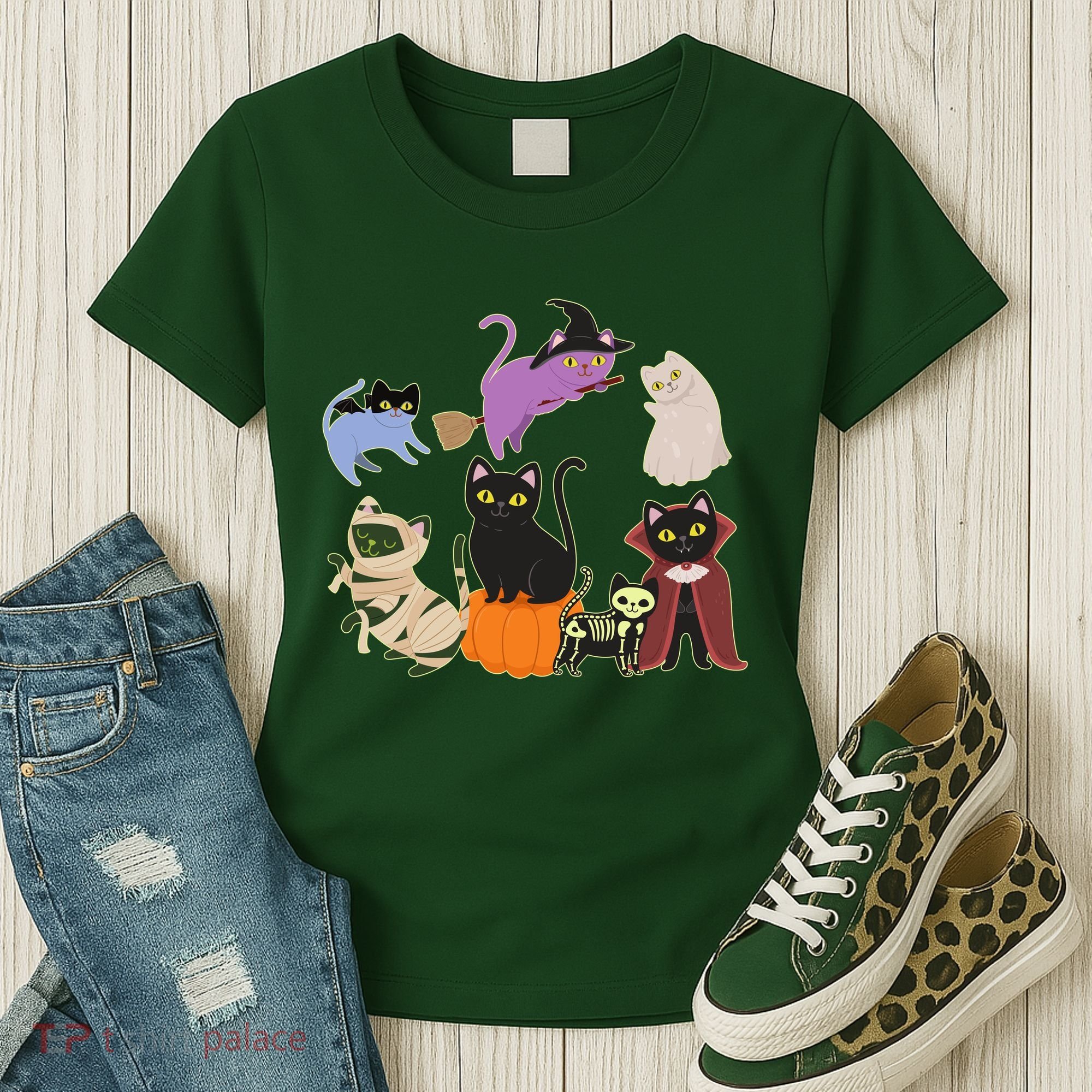 Funny Cute Halloween Costume Cats Kitties Women's T-Shirt
