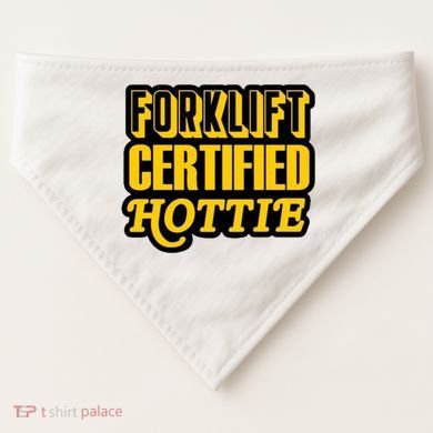 Forklift Certified Hottie USA-Made Doggie Bandana