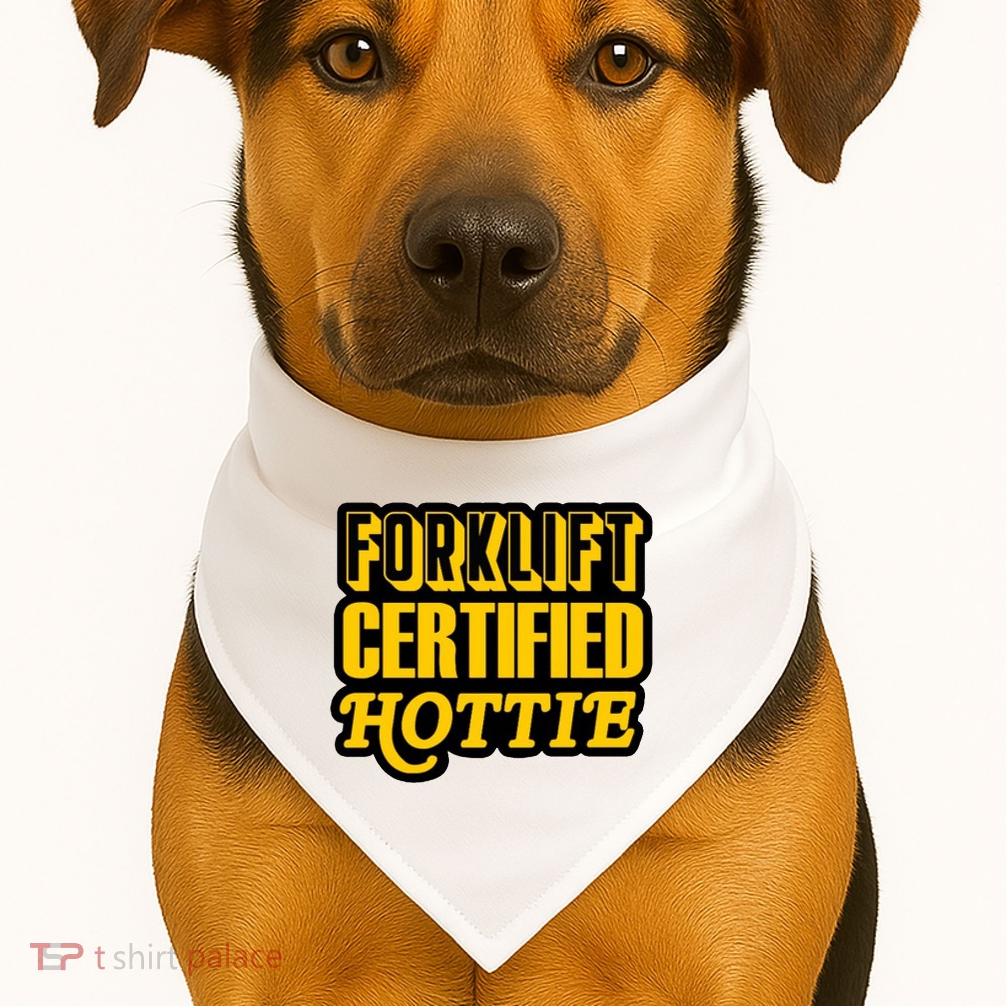 Forklift Certified Hottie USA-Made Doggie Bandana