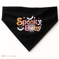 Funny Cute Halloween Spooky Baby USA-Made Doggie Bandana thumb 0
