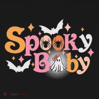 Funny Cute Halloween Spooky Baby Baby Bodysuit thumb 2