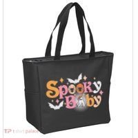 Funny Cute Halloween Spooky Baby Tote Bag thumb 2