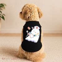 Funny Cute Halloween Nurse Ghost Doggie Tank thumb 2