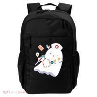 Funny Cute Halloween Nurse Ghost Backpack thumb 0
