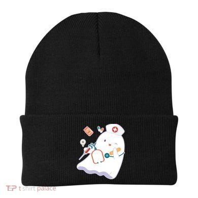 Funny Cute Halloween Nurse Ghost Beanie