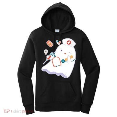 Funny Cute Halloween Nurse Ghost Women's Hoodie