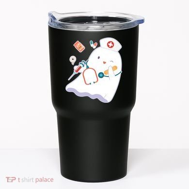 Funny Cute Halloween Nurse Ghost Tumbler