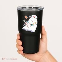 Funny Cute Halloween Nurse Ghost Tumbler thumb 2