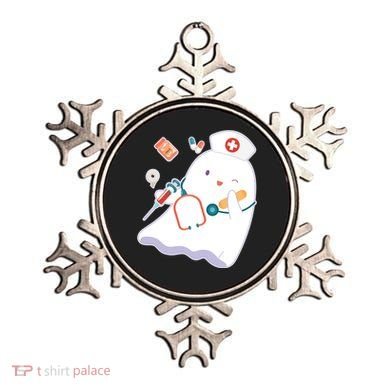 Funny Cute Halloween Nurse Ghost Ornament