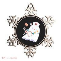 Funny Cute Halloween Nurse Ghost Ornament thumb 0