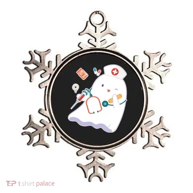 Funny Cute Halloween Nurse Ghost Ornament