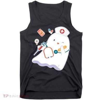 Funny Cute Halloween Nurse Ghost Tank Top