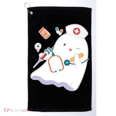 Funny Cute Halloween Nurse Ghost Golf Towel