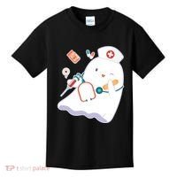 Funny Cute Halloween Nurse Ghost Kids T-Shirt thumb 0