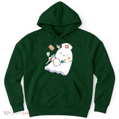 Funny Cute Halloween Nurse Ghost Hoodie