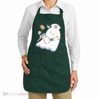 Funny Cute Halloween Nurse Ghost Apron thumb 2