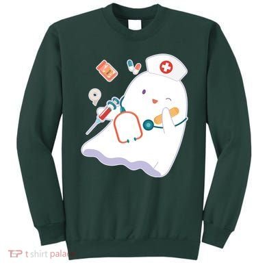 Funny Cute Halloween Nurse Ghost Sweatshirt