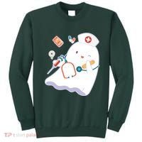Funny Cute Halloween Nurse Ghost Sweatshirt thumb 0