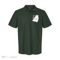 Funny Cute Halloween Nurse Ghost Polo thumb 0