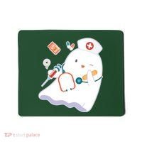 Funny Cute Halloween Nurse Ghost Mousepad thumb 0