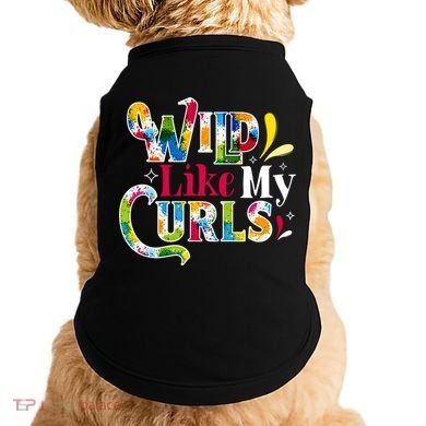 Funny Curly Hair Leopard Wild Like My Curls Gift Doggie Tank