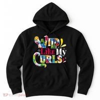 Funny Curly Hair Leopard Wild Like My Curls Gift Hoodie thumb 0