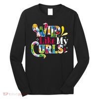 Funny Curly Hair Leopard Wild Like My Curls Gift Long Sleeve Shirt thumb 0