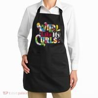 Funny Curly Hair Leopard Wild Like My Curls Gift Apron thumb 2