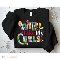 Funny Curly Hair Leopard Wild Like My Curls Gift Sweatshirt thumb 2
