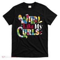 Funny Curly Hair Leopard Wild Like My Curls Gift T-Shirt thumb 0