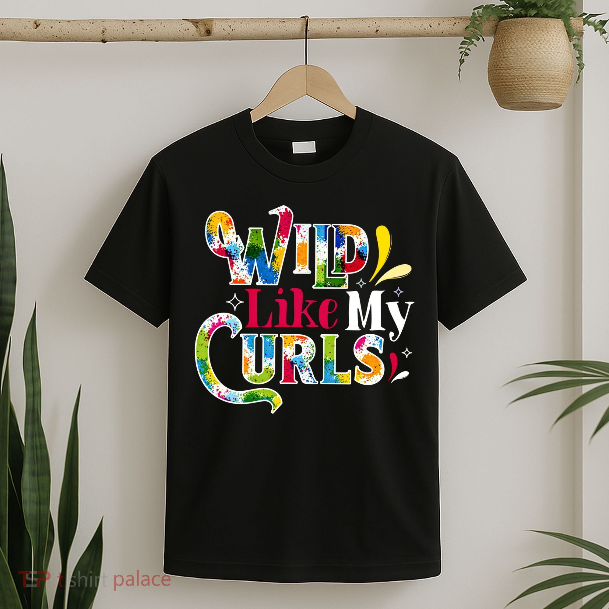 Funny Curly Hair Leopard Wild Like My Curls Gift T-Shirt