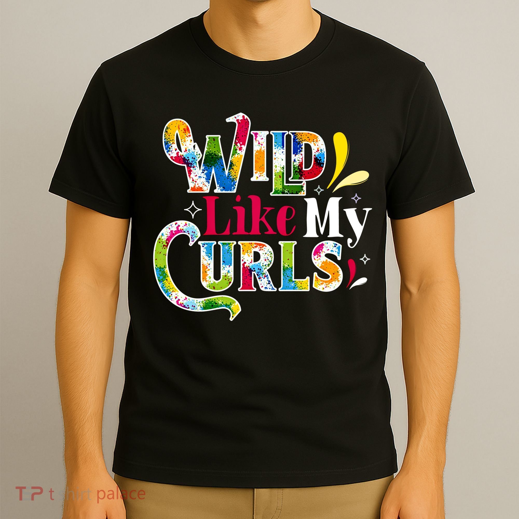 Funny Curly Hair Leopard Wild Like My Curls Gift T-Shirt