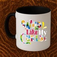 Funny Curly Hair Leopard Wild Like My Curls Gift Coffee Mug thumb 2