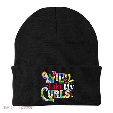 Funny Curly Hair Leopard Wild Like My Curls Gift Beanie