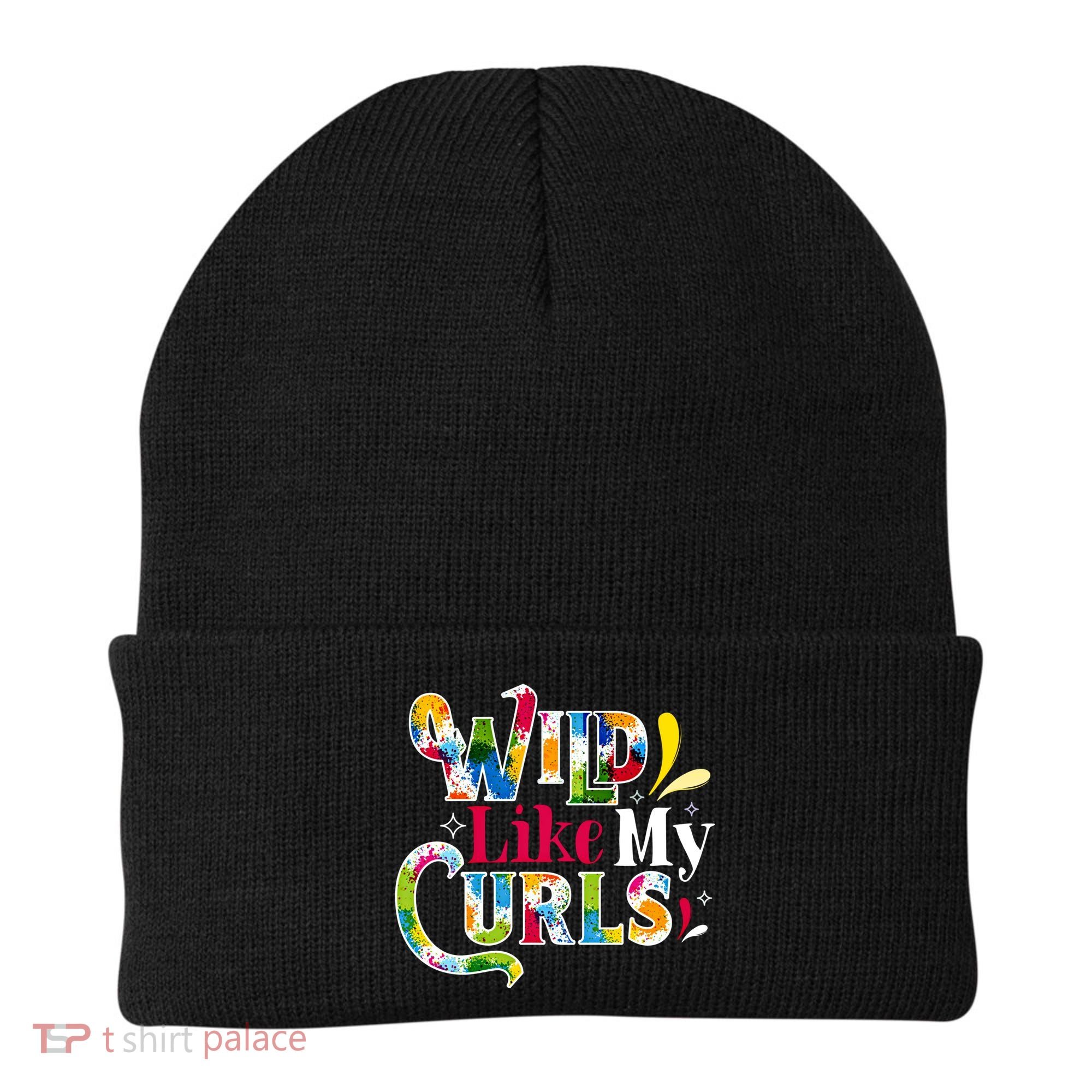 Funny Curly Hair Leopard Wild Like My Curls Gift Beanie