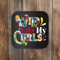 Funny Curly Hair Leopard Wild Like My Curls Gift Coaster thumb 0
