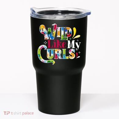 Funny Curly Hair Leopard Wild Like My Curls Gift Tumbler