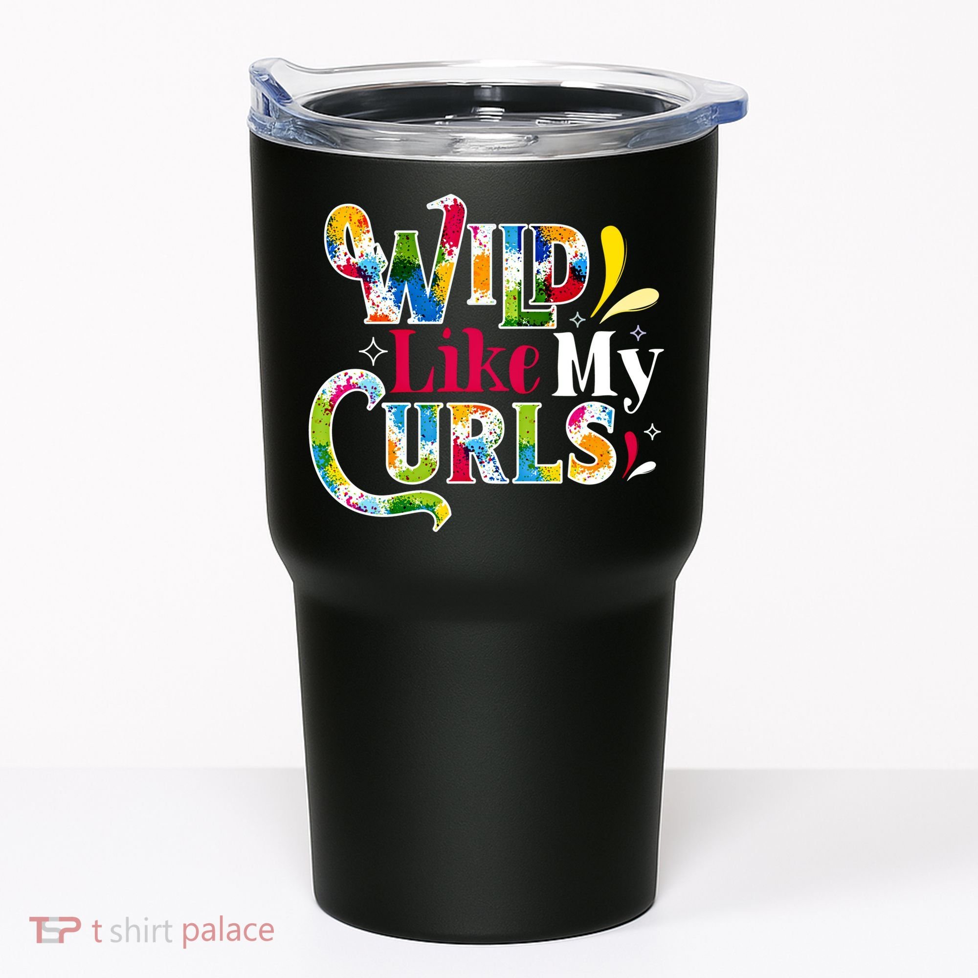 Funny Curly Hair Leopard Wild Like My Curls Gift Tumbler