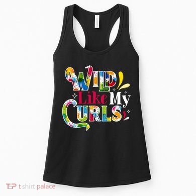 Funny Curly Hair Leopard Wild Like My Curls Gift Women's Tank Top
