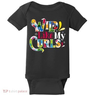 Funny Curly Hair Leopard Wild Like My Curls Gift Baby Bodysuit