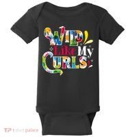 Funny Curly Hair Leopard Wild Like My Curls Gift Baby Bodysuit thumb 0