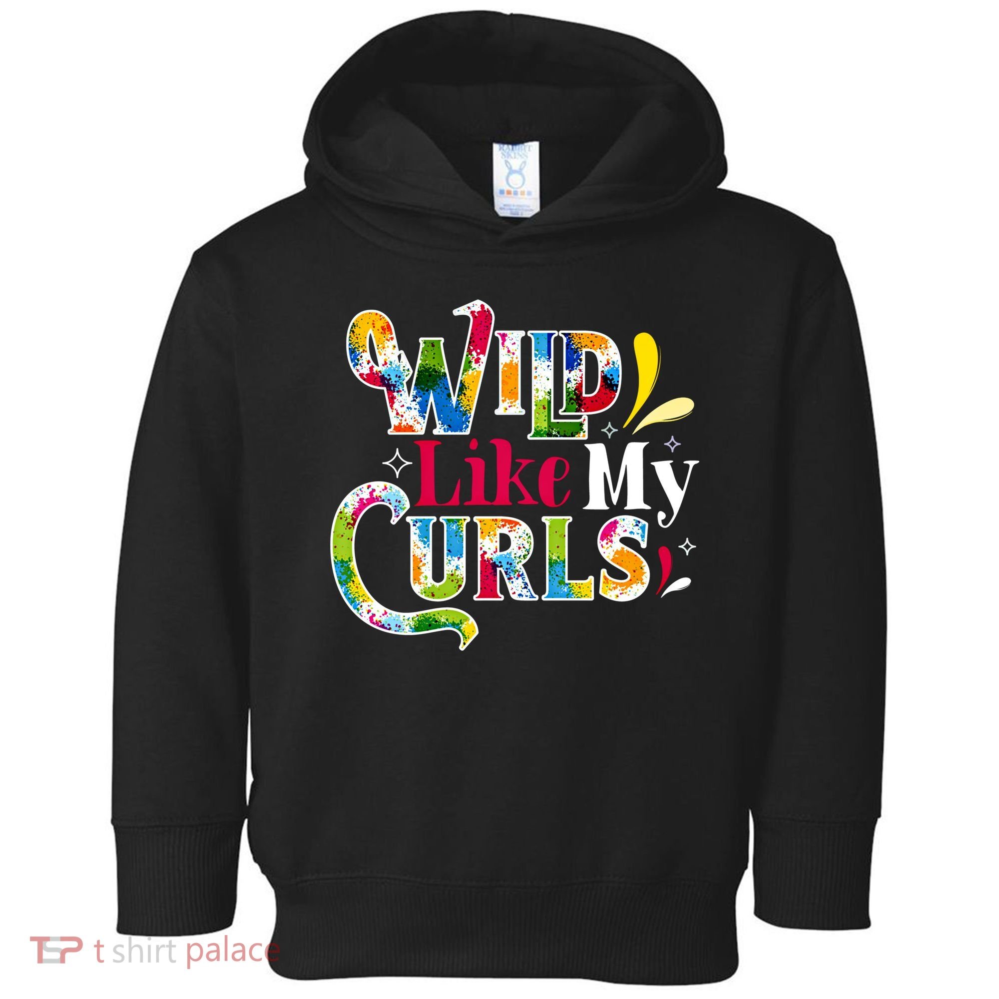 Funny Curly Hair Leopard Wild Like My Curls Gift Toddler Hoodie